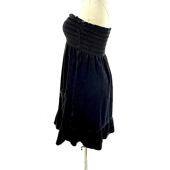 Juicy Couture Black Strapless Terry Mini Dress Bath/Swim Cover-Up, Women’s Sz XS - Picture 5 of 10